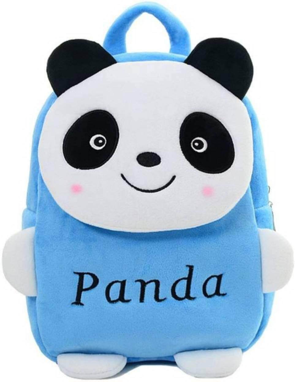 DZert Panda Kids School Bag Soft Plush Backpack Cartoon Toy, School Bag for Kids (Blue)School Bag for Kids (Blue)